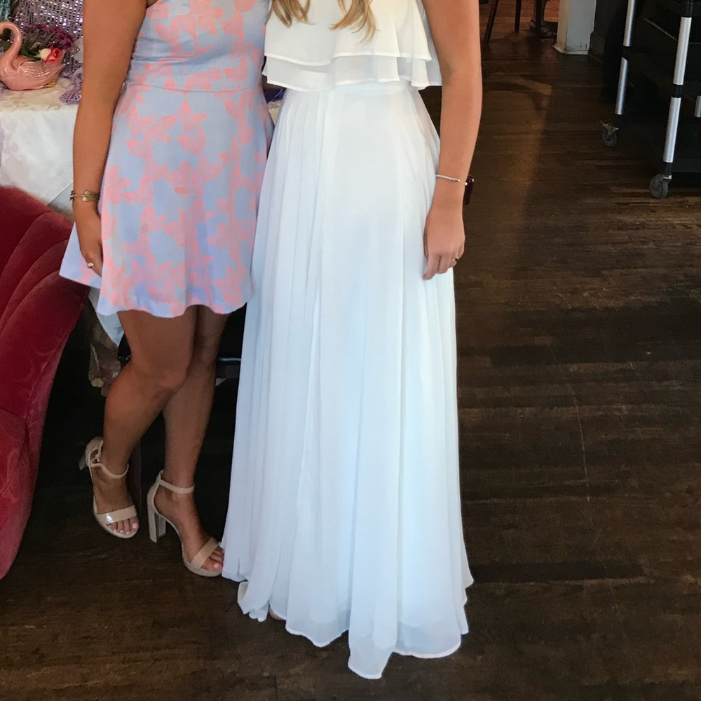 BHLDN White Maxi Skirt
